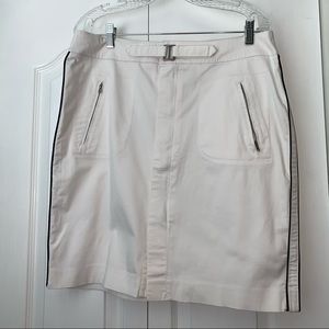COVINGTON women’s size 14 white skirt with stripe summer